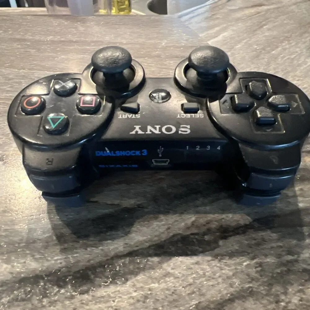 Sony PlayStation 3 DualShock 3 Sixaxis Controller, Black Ps3